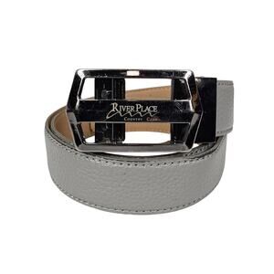 NEXBELT × RIVER PLACE COUNTRY CLUB BELT – GENUINE LEATHER – HOLELESS DESIGN